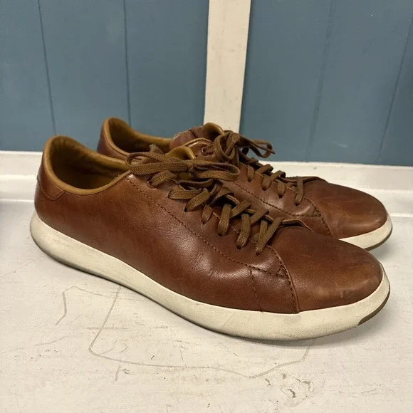 Cole Haan Grandpro Tennis Sneaker Men's 10.5‎ Woodbury Handstain Shoes